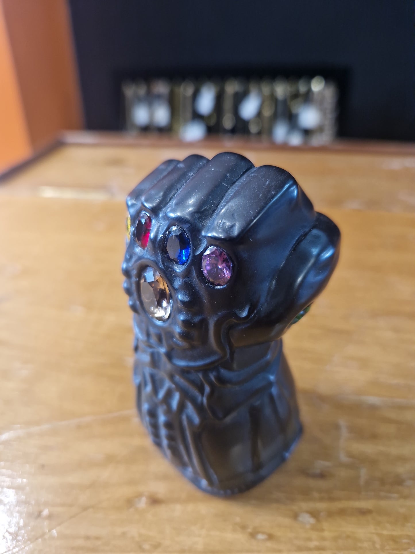 Superhero Inspired Obsidian Crystal Carving Infinity Gauntlet