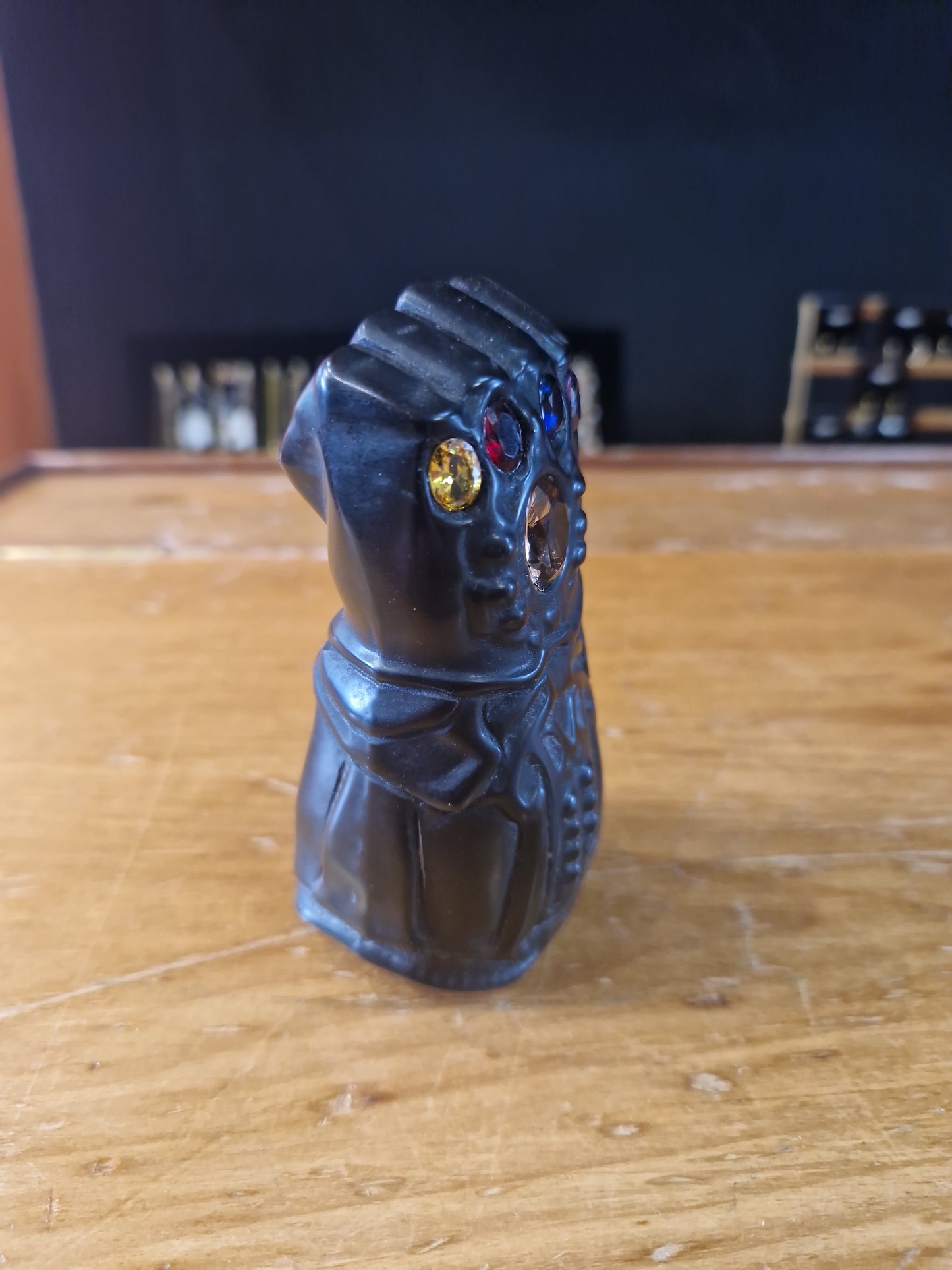 Superhero Inspired Obsidian Crystal Carving Infinity Gauntlet